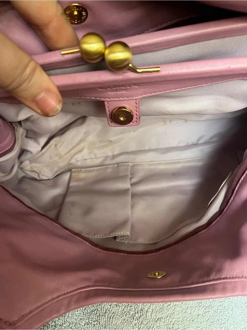 Coach Parker Kisslock Hobo Shoulder Bag 2008 134378 - Picture 14 of 14